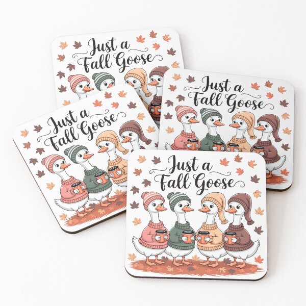 Item preview, Just a Fall Goose Cute Cozy Geese in Sweaters & Beanies Autumn  designed and sold by Zizo-DR44.