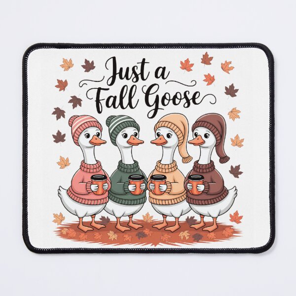 Item preview, Just a Fall Goose Cute Cozy Geese in Sweaters & Beanies Autumn designed and sold by Zizo-DR44.