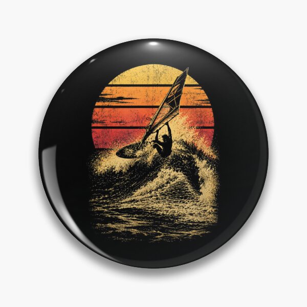 Item preview, Windsurf al atardecer | Retro designed and sold by Capisedo.