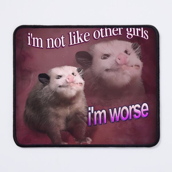 Item preview, I'M Not Like Other Girls I'M Worse Possum Word Art designed and sold by RafaelDelrio.