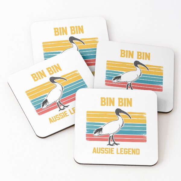 Item preview, Bin Chicken Aussie Legend Funny Ibis Retro Sunset Design designed and sold by Yellowriversss.