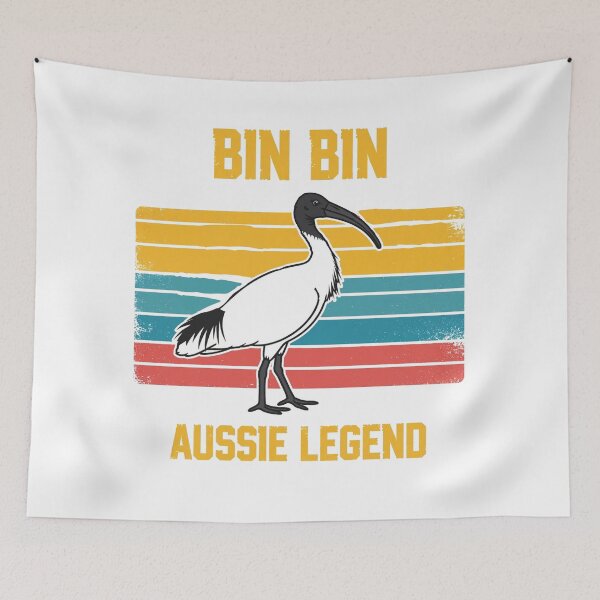 Item preview, Bin Chicken Aussie Legend Funny Ibis Retro Sunset Design designed and sold by Yellowriversss.
