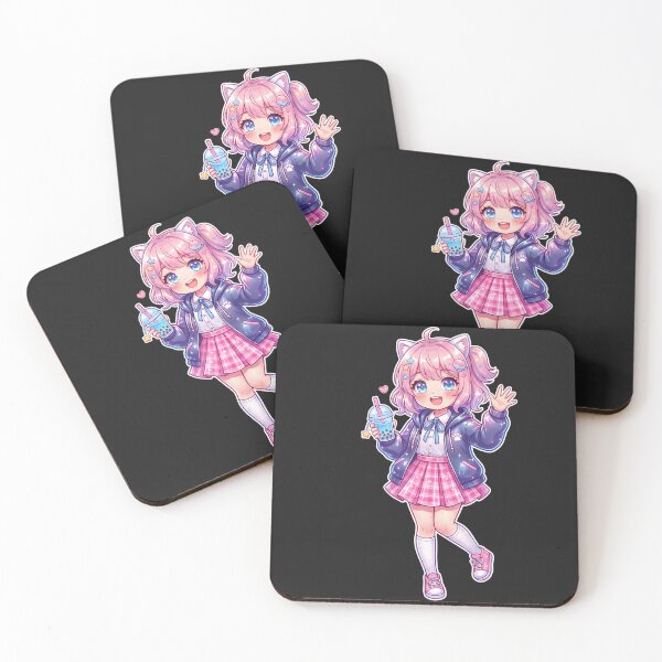 Item preview, Kawaii Cat Girl Boba Tea Anime designed and sold by inkvera9.