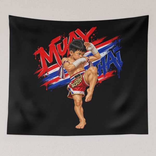 Item preview, Muay Thai Young Fighter - Thai Boxing Warrior Classic T-Shirt  designed and sold by TOLDWAYTSHIRT.