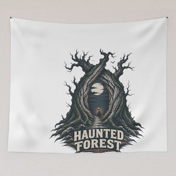 Item preview, Haunted Forest – Towering Tree Corridor designed and sold by LiviuGligoros.