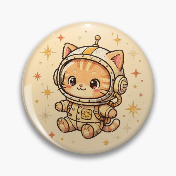 Item preview, Retro Vintage Astronaut Kitten Among Stars designed and sold by Avenuse style.