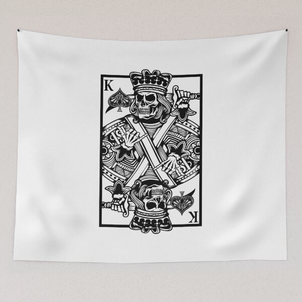 Item preview, King of Spades Skull Playing Card designed and sold by ariannagarci.