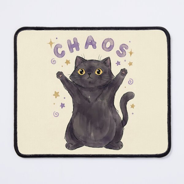 Item preview, Chaos Black Cat - Funny Chaotic Energy Art designed and sold by PurrfectHome.