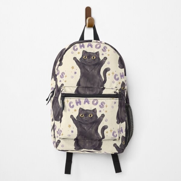 Item preview, Chaos Black Cat - Funny Chaotic Energy Art designed and sold by PurrfectHome.