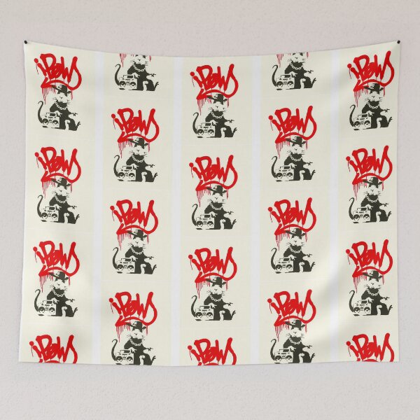 Item preview, Banksy Gangsta Rat Art designed and sold by Sageandzz.