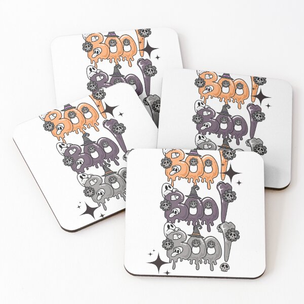 Item preview, Cute Spooky Halloween Dripping Boo Retro Design designed and sold by IvonneDesigns.