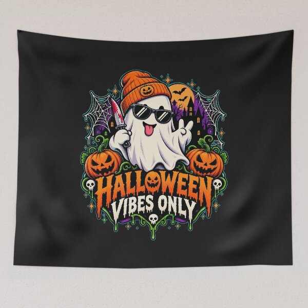 Item preview, Halloween Vibes, Halloween Vibes Only Cute Ghost Halloween designed and sold by graphic-genie.