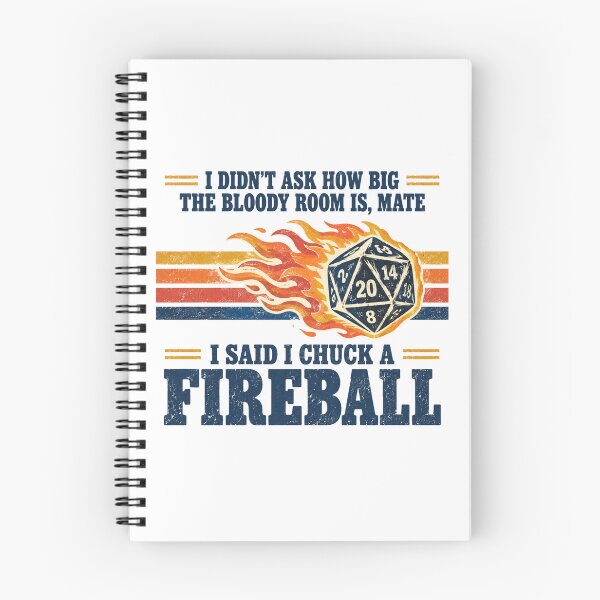 Item preview, I Chuck A Fireball Aussie Tabletop RPG Dice Retro Design designed and sold by Yellowriversss.