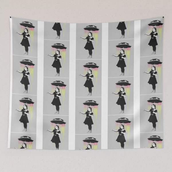 Item preview, Banksy Nola Umbrella Girl Art designed and sold by Sageandzz.