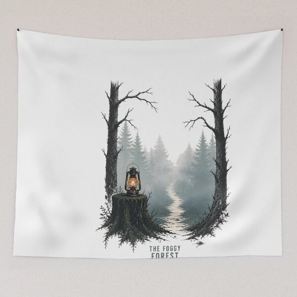 Item preview, The Foggy Forest – Foggy Footpath designed and sold by LiviuGligoros.