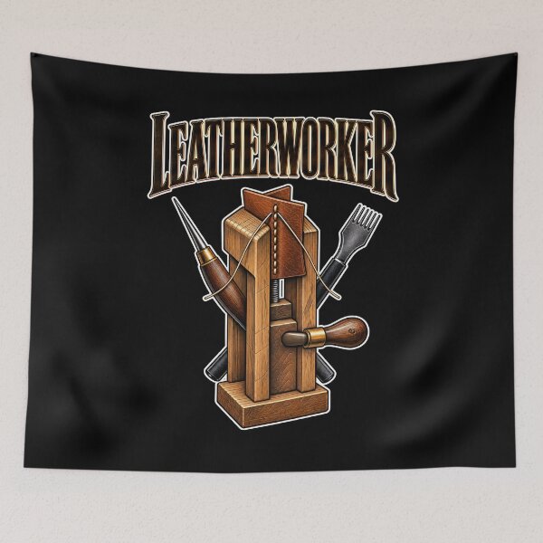 Item preview, LEATHERWORKER — HERITAGE designed and sold by PrintInkLab.