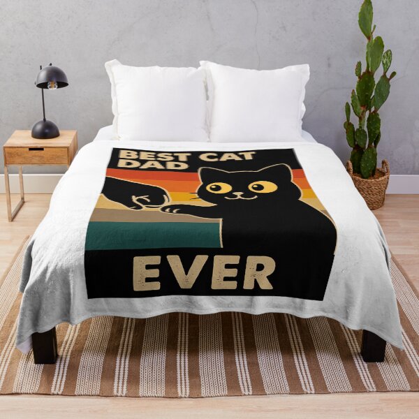 Item preview, Best Cat Dad Ever Funny Cat Lover Retro Sunset Gift designed and sold by PurrfectHome.