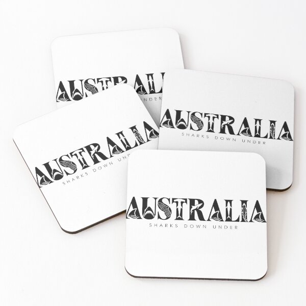 Item preview, Australia Sharks Down Under Typography Shark Species Design designed and sold by Yellowriversss.