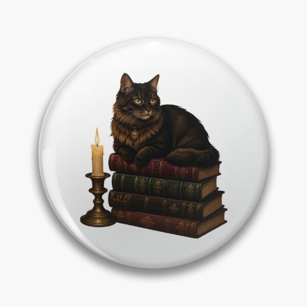 Item preview, Dark Academia Reading Cat Moody Library Book Lover Design designed and sold by Coco Zone .