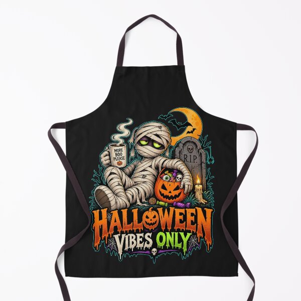 Item preview, Halloween Vibes, Halloween Vibes Only Mummy Halloween designed and sold by graphic-genie.