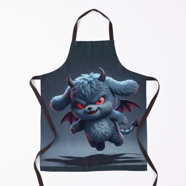 Item preview, Adorable fluffy blue demon dog designed and sold by wonghong.