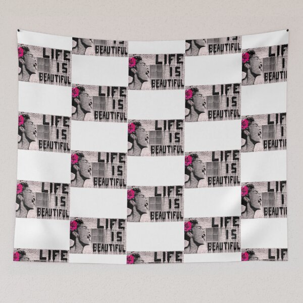 Item preview, Banksy Life Is Beautiful designed and sold by Sageandzz.