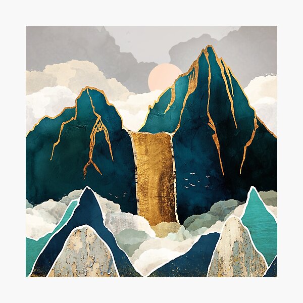Item preview, Golden Waterfall designed and sold by spacefrogdesign.
