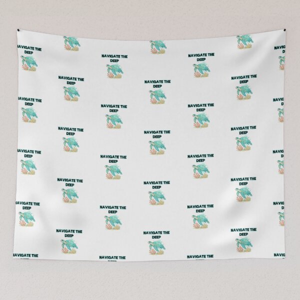 Item preview, Navigate The Deep Nautical Marine Graphic designed and sold by Dreamsartistry.