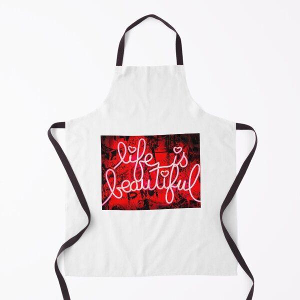 Item preview, Banksy Life Is Beautiful Neon Style designed and sold by Sageandzz.