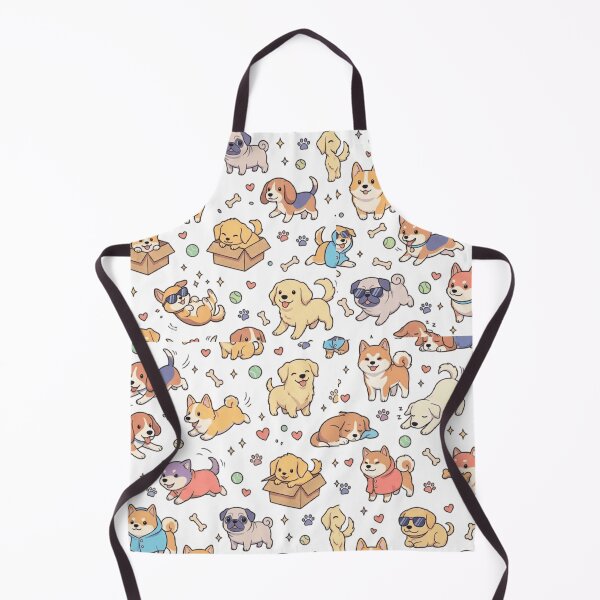 Item preview, Cute Dogs Pattern Kawaii Puppies All Over Print Art designed and sold by mood-draftsman.