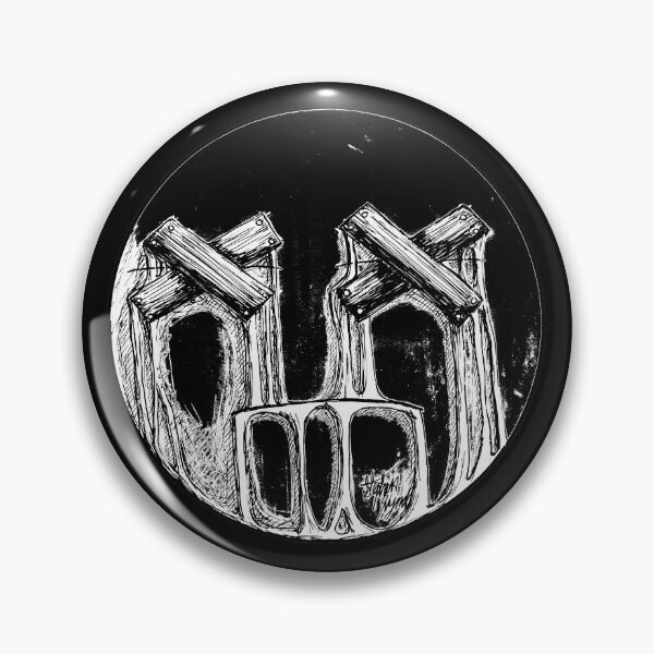 Item preview, Boarded Eyes Scar-E-Moji (Threshold Edition) High Contrast Blackwork Horror designed and sold by Grimmlar.