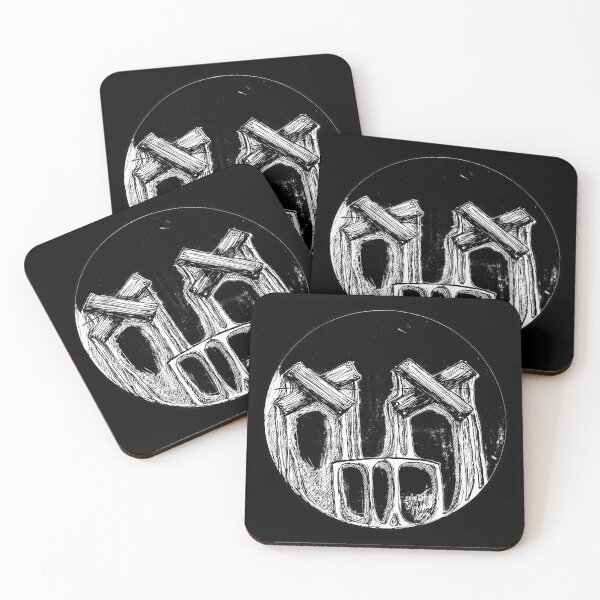 Item preview, Boarded Eyes Scar-E-Moji (Threshold Edition) High Contrast Blackwork Horror designed and sold by Grimmlar.