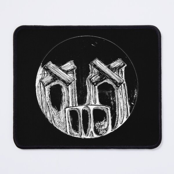 Item preview, Boarded Eyes Scar-E-Moji (Threshold Edition) High Contrast Blackwork Horror designed and sold by Grimmlar.