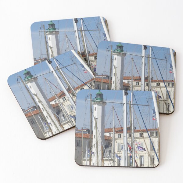 Item preview, Masts & Quai Valin Lighthouse, La Rochelle designed and sold by wiggyofipswich.