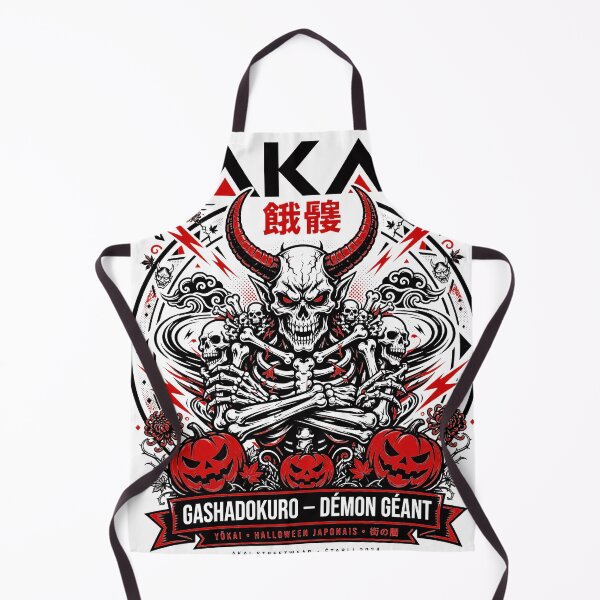 Item preview, Gashadokuro Giant Demon - Japanese Halloween Yokai AKAI Streetwear designed and sold by Tsuiho_art.