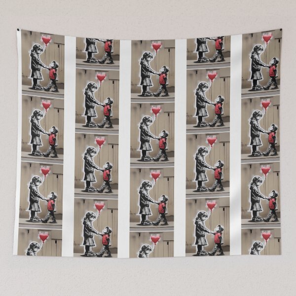 Item preview, Banksy Style Urban Street Art Child Love designed and sold by Sageandzz.