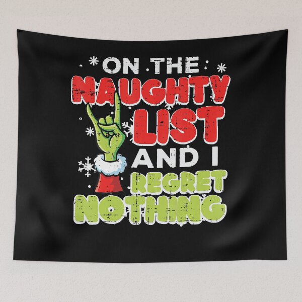 Item preview, Christmas Naughty List Regret Nothing Funny Xmas designed and sold by jerrimisty889.