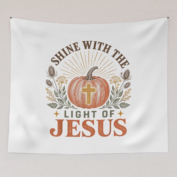Item preview, Shine with Jesus Light Halloween Pumpkin Chrisitan Faith designed and sold by WilliaMaler.