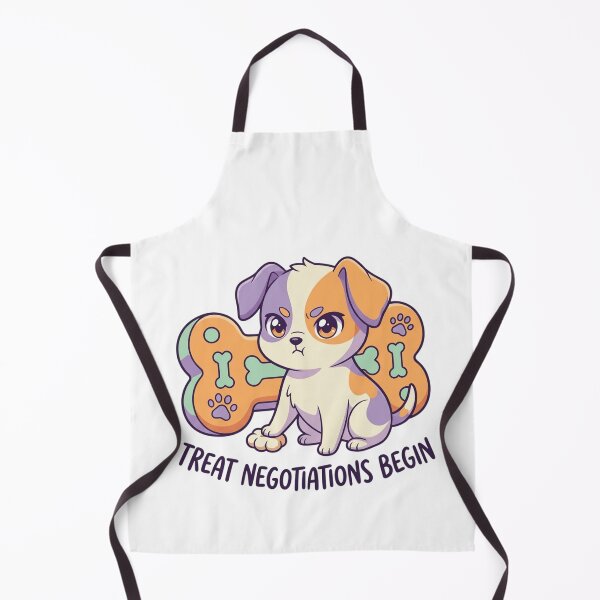Item preview, Treat Negotiations Begin Stubborn Puppy Funny Dog Art designed and sold by mood-draftsman.