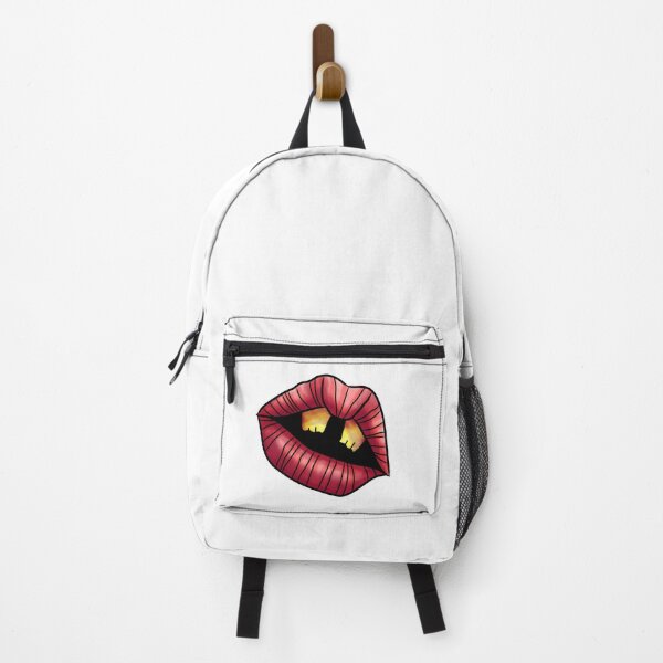 Item preview, Pop Art Open Lips Gold Teeth Stripe Pattern Art designed and sold by baharsipit.