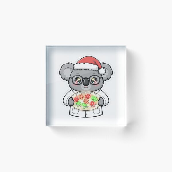 Item preview, Santa Koala Gingerbread Petri Dish Lab designed and sold by Wildlife-Walk.