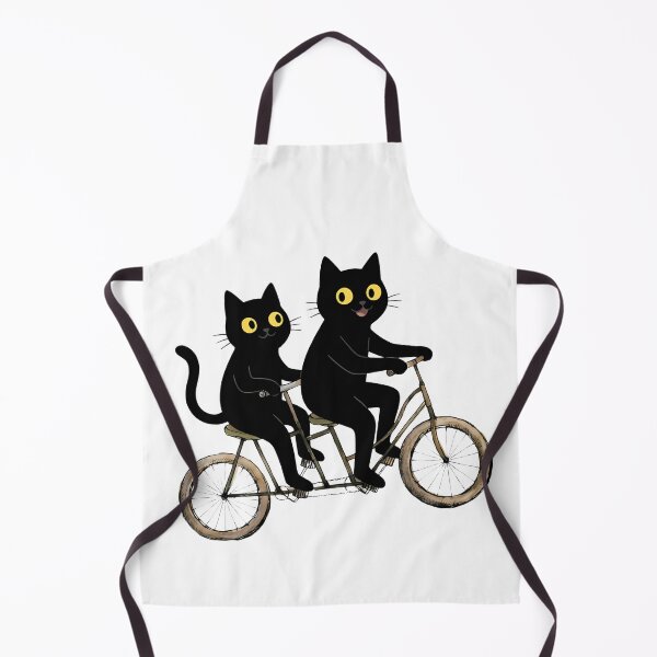 Item preview, Cute Black Cats Riding a Tandem Bicycle Funny Cycling designed and sold by PurrfectHome.