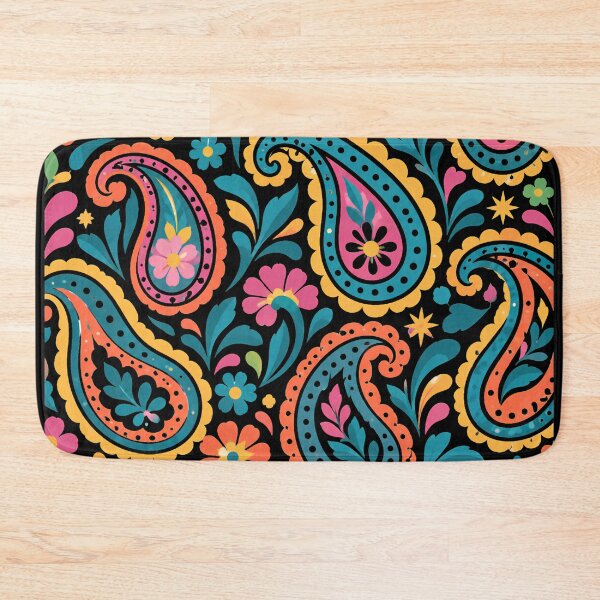 Item preview, Colorful Floral Paisley Seamless Pattern designed and sold by Skyrocketz.