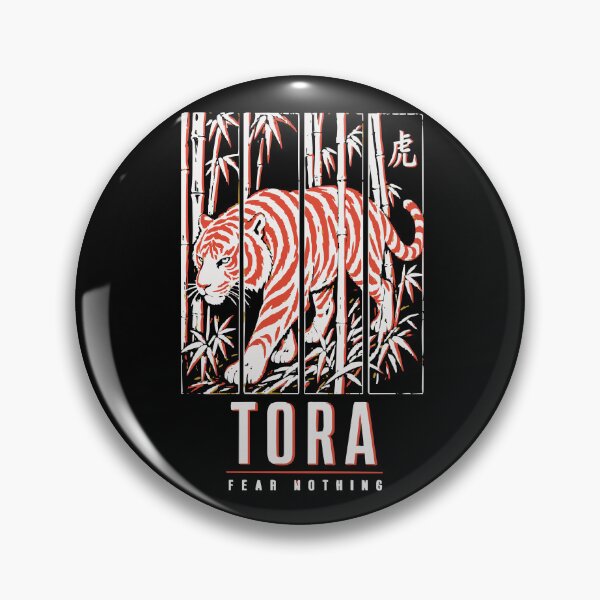Item preview, Tora Fear Nothing - Tigre en bambú (grabado en madera de cuatro paneles) designed and sold by WAVE-JP.