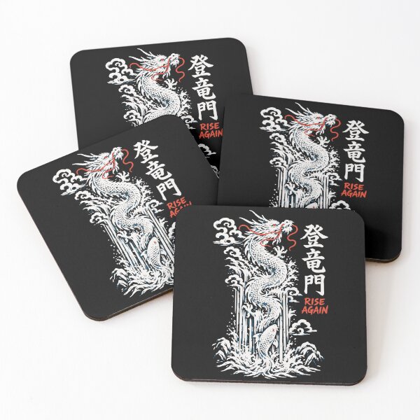 Item preview, Toryumon Rise Again - Dragon Waterfall Woodblock Print designed and sold by WAVE-JP.