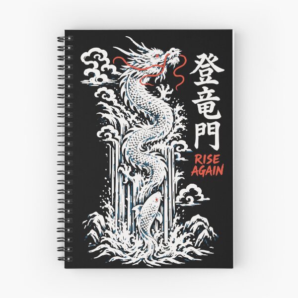 Item preview, Toryumon Rise Again - Dragon Waterfall Woodblock Print designed and sold by WAVE-JP.