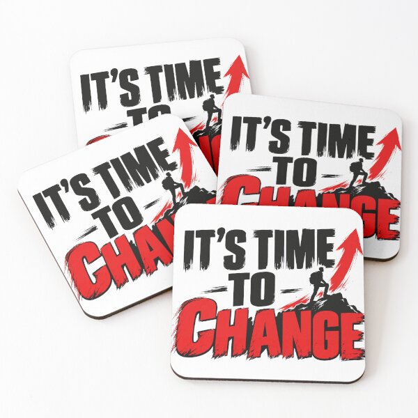 Item preview, It's Time to Change – Motivational Transformation & Self Growth Design designed and sold by Lovestickerco.