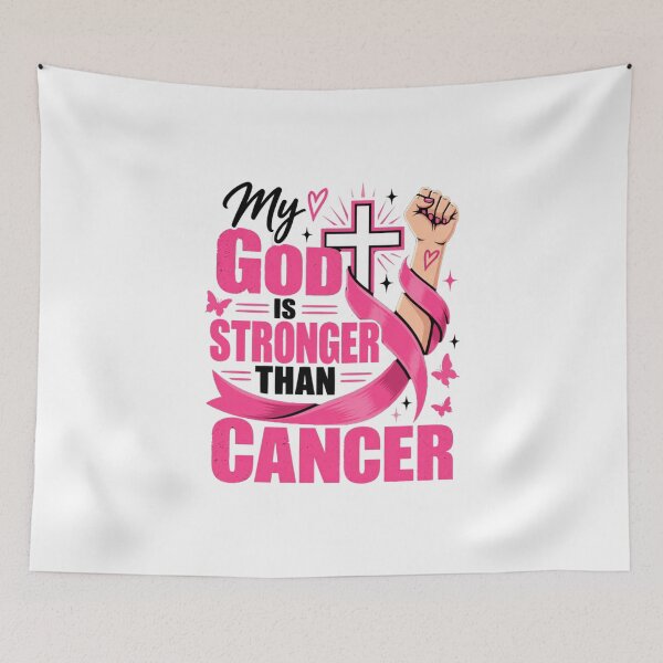 Item preview, My God is Stronger Than Cancer Christian Faith Awareness designed and sold by WilliaMaler.