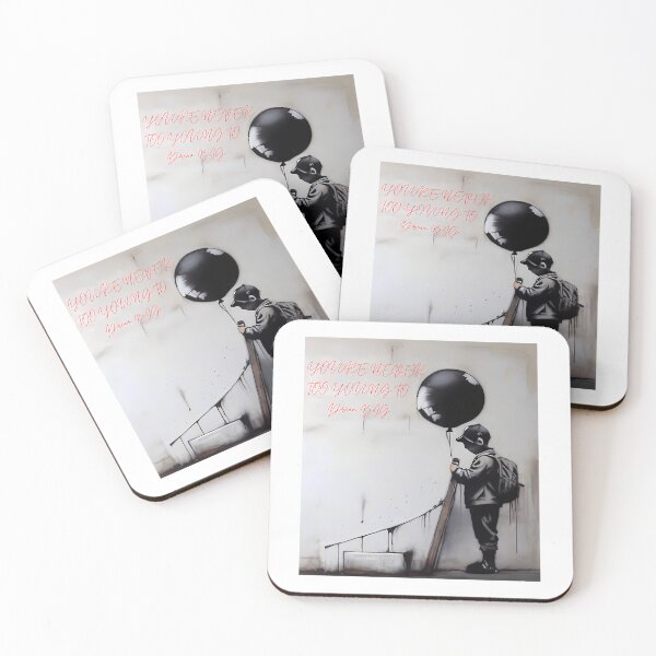 Item preview, Banksy Youre Never Too Young To Dream Big designed and sold by Sageandzz.