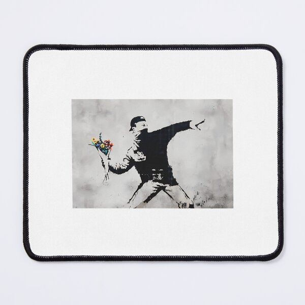 Item preview, Flower Thrower - Original Banksy Mural designed and sold by Sageandzz.
